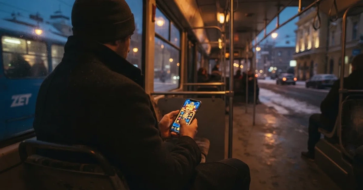 Mobitel u ruci u zagrebačkom tramvaju jedne zimske večeri — casina za android u hrvatskoj
